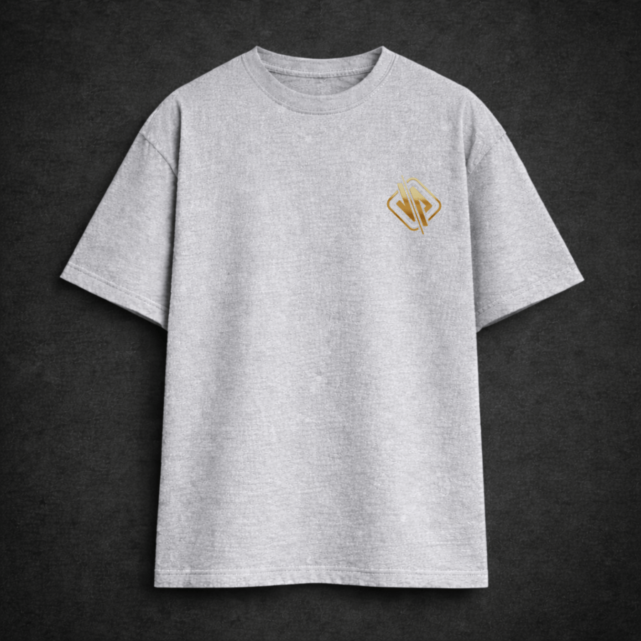 Premium Oversized TShirt Printed Ultra Comfortable Cotton 200 GSM Grey Boo Crew