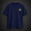 Premium Oversized TShirt Printed Ultra Comfortable Cotton 200 GSM Navy Leo