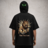 Premium Oversized TShirt Printed Ultra Comfortable Cotton 200 GSM Black Leo