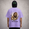 Premium Oversized TShirt Printed Ultra Comfortable Cotton 200 GSM Lavender Leo